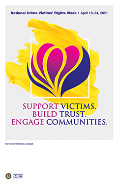 2021 National Crime Victims’ Rights Week 11" x 17" Customizable Theme Poster