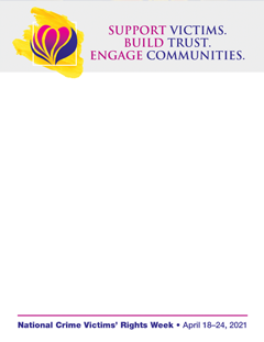 2021 National Crime Victims’ Rights Week Letterhead