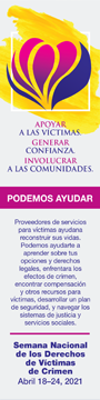 2021 Semana Nacional de los Derechos de Víctimas de Crimen Marcapáginas 3