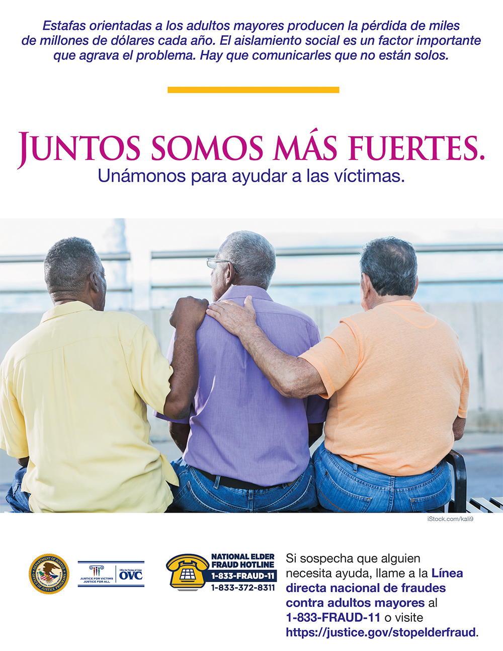 Guía de recursos de la NCVRW de 2021: Adultos mayores victimas de fraude