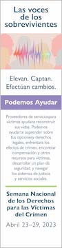 Semana Nacional de los Derechos para las Víctimas del Crimen. Podemos Ayudar