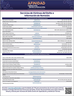 Servicios de Víctimas del Delito e Información de Remisión