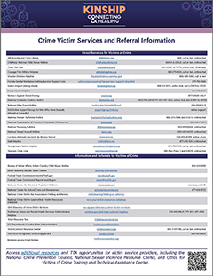 Crime Victim Services and Referral Information