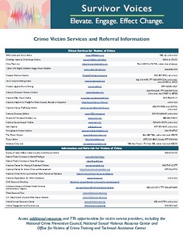 2023 National Crime Victims' Rights Week Referral Flier