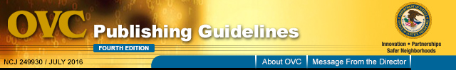 OVC Publishing Guidelines for Print and Multimedia