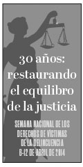 2014 National Crime Victims' Rights Week Resource Guide. Now Available Online. '30 Years: Restoring the Balance of Justice.' April 6-12, 2014